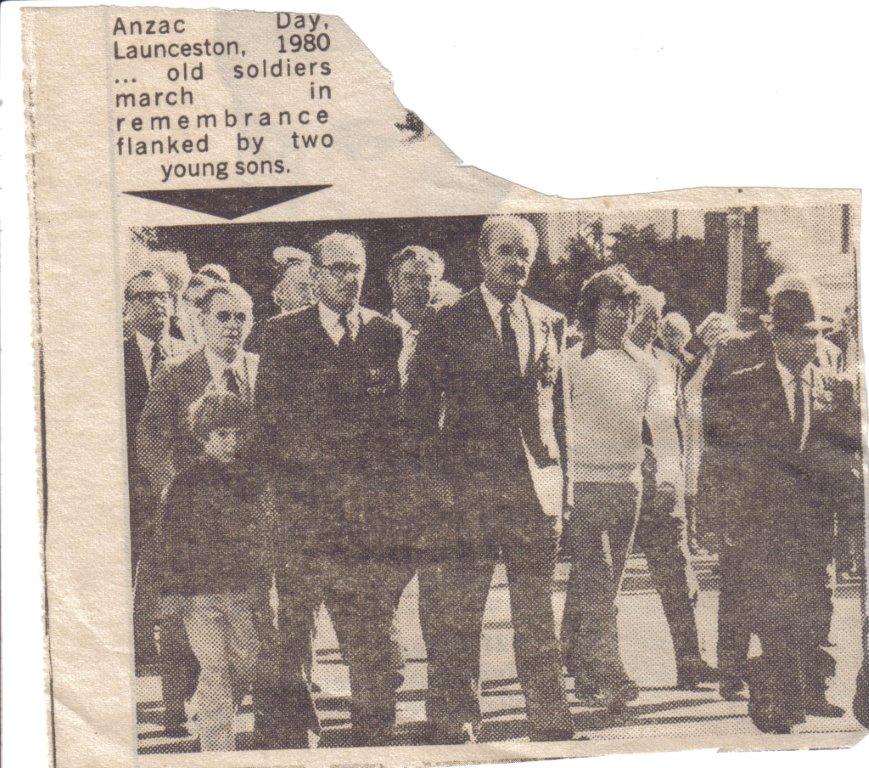 Anzac Day March 1980 Launceston